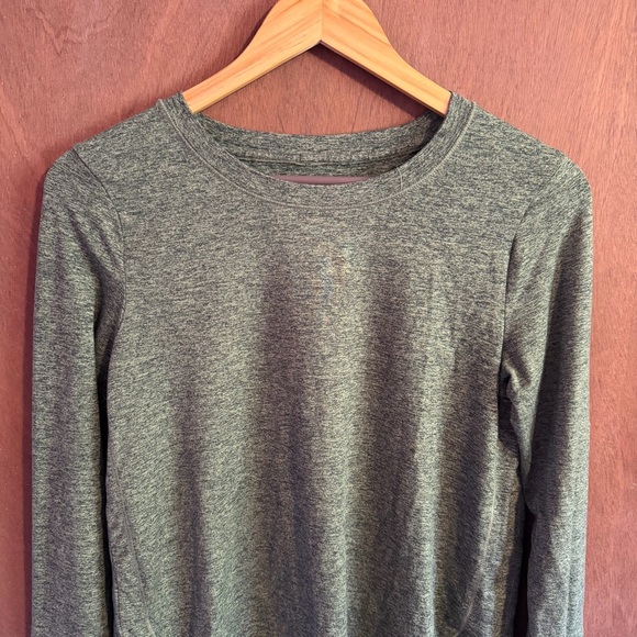 Athleta Uptempo Heather Green Long Sleeve Womens Top Size Small - Picture 8 of 10